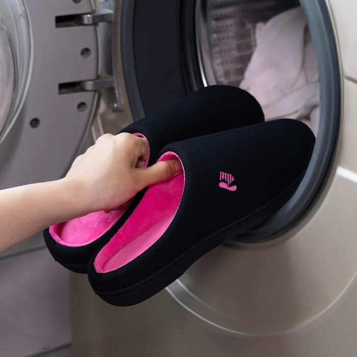 Жіночі домашні капці RockDove з ефектом пам'яті (Memory Foam), двоколірні, темно-синій та фуксія, розмір 38/39 EU