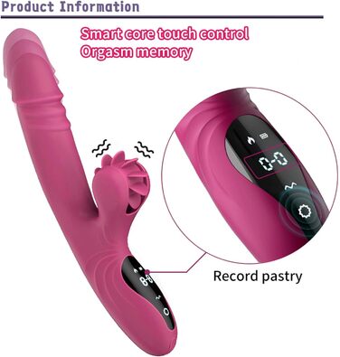 Вібратор для жінок Rabbit з 9 функцій та режимом нагріву, фіолетовий