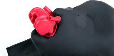 Маска для голови Hipipro Latex, доросла, повна маска з фіксатором для носа та рота