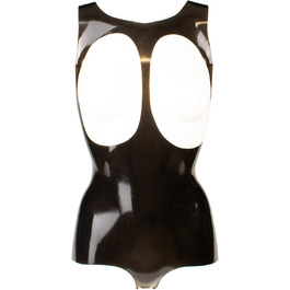 Корсет з латексу Rubberfashion Latex Body чорного кольору, 0.4 мм, розмір M