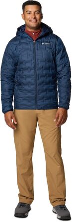 Чоловіча пухова куртка з капюшоном Columbia Delta Ridge™ II, темно-синя (Collegiate Navy), розмір L