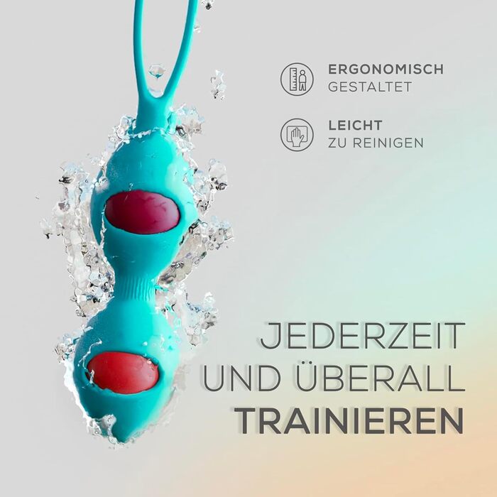 Тренування м'язів тазу для жінок Beckenbodentrainer - 2 шт. Інтенсивність 6 рівнів, для початківців
