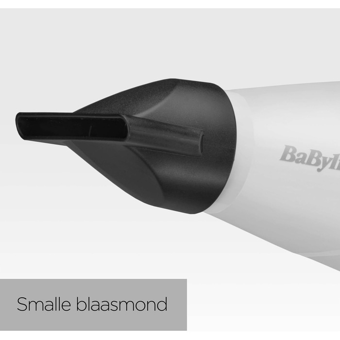 Професійний фен для волосся BaByliss Speed Pro 2000W з іонізацією Anti-Frizz, 3 температурні та 2 швидкісні режими, білий, 6704WE