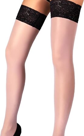 Чорні мереживні панчохи-сітки Mila Marutti для жінок | Мереживний верх | Панчохи-сітки | Нейлон (S, Вес)