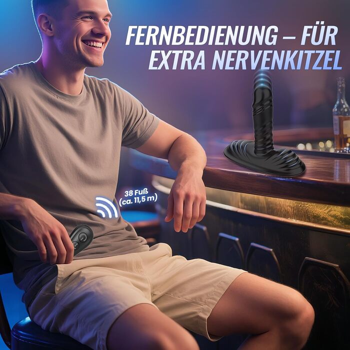 Анальний масажер з силікону з 10 режимами вібрації, анальний дildo для пар, BDSM, стимуляція простати (14 см)