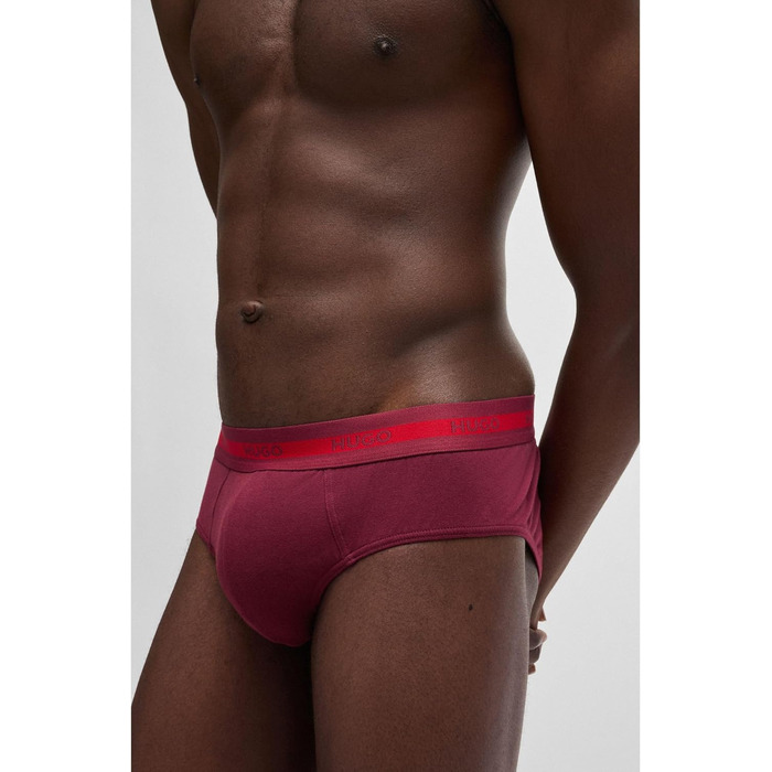 Труси чоловічі HUGO (XXL, 3 шт.) з логотипом Triplet Planet, бавовна, стрейч