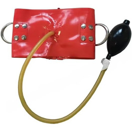 Латексний catsuit Gaylop 0,4 мм, червоний, XL: сексуальний латексний костюм з блискавкою, ручної роботи