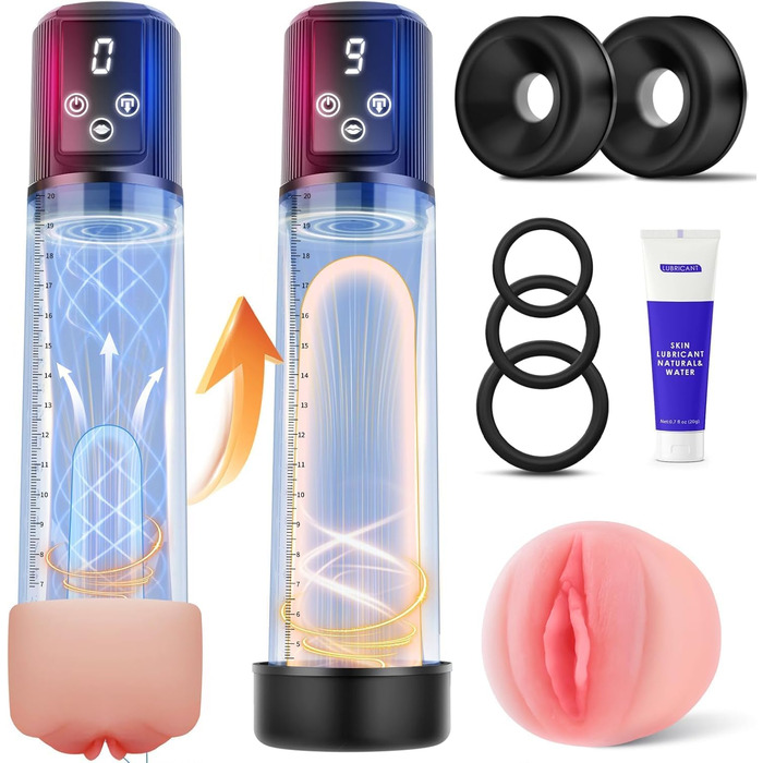 Набір секс-іграшок для пар Eisches: вібратори з 10 режимами, стимулятори клітора, сосків, пеніса, кільце для пеніса, анальний плагін