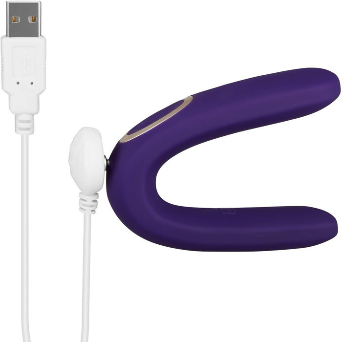 Вібратор для пар EIS 'Classic 2' з 10 програмами вібрації | Інтимні іграшки для пар | Стимуляція клітора для неї та стимулятор пеніса для нього | 2 мотори для потужної вібрації | Колір: фіолетовий