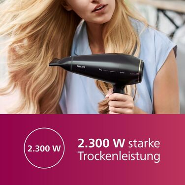 Професійний фен для волосся Philips Prestige Pro HPS920/00, 2300 Вт, з 2 насадками для стайлінгу