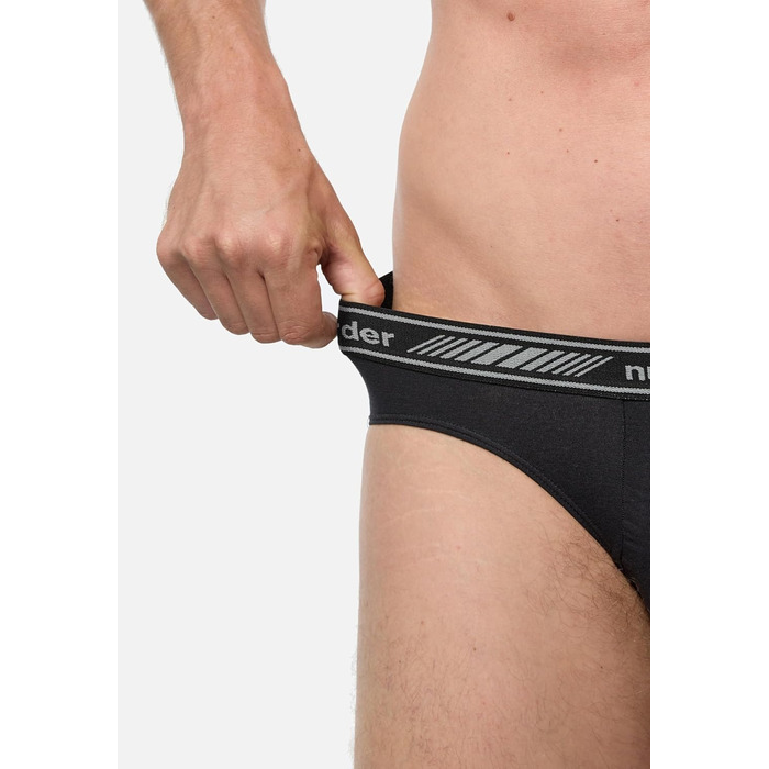 Чоловічі труси 6 шт. 3D Flex Classic Slip з бавовни, чорні, XXL