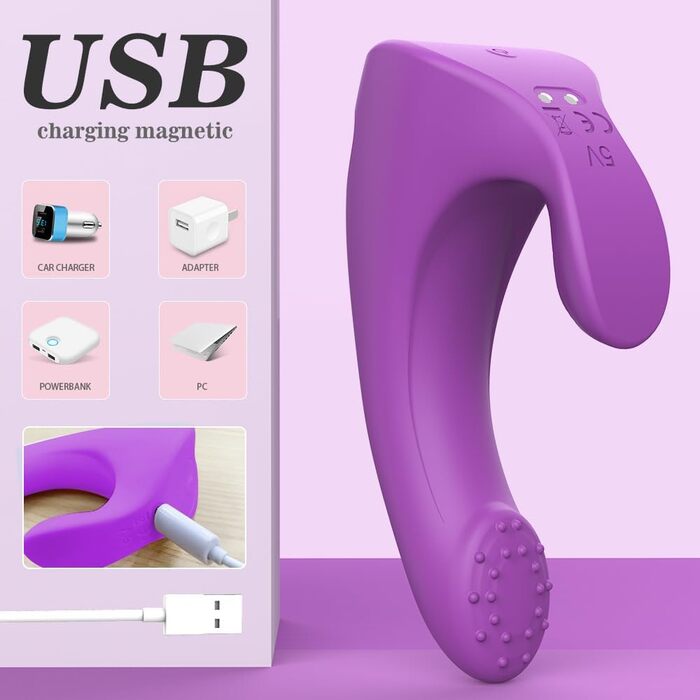 Вібратор для пальця Jinqian з 9 режимами вібрації - для клітора та G-точки. Міні-вібратор для жінок, секс-іграшка