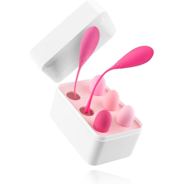 Набір кегельболів Teazers: важені тренувальні м'ячі для вправ для тазового дна (рожевий)