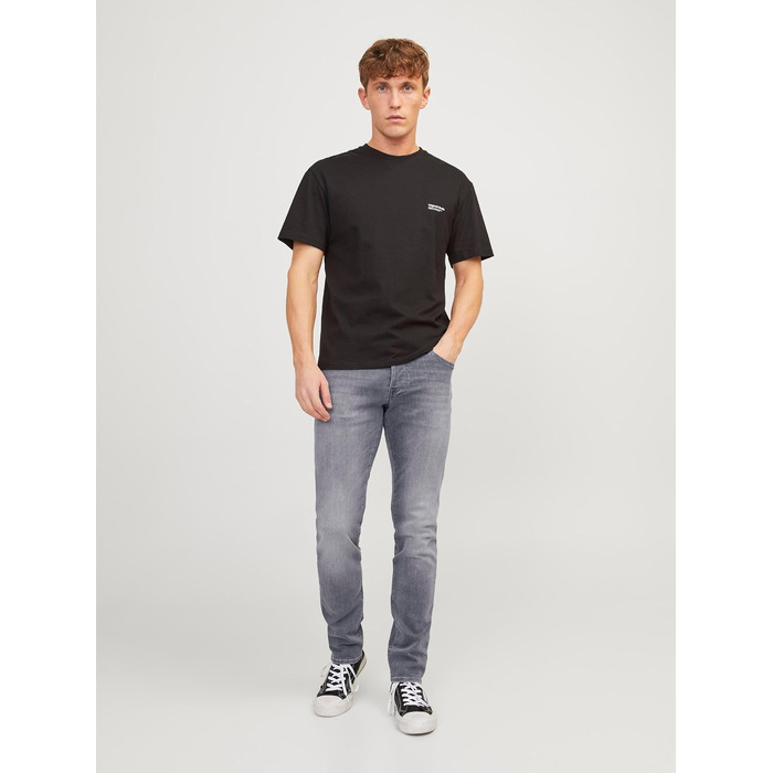 Чоловічі джинси Slim Fit Jack & Jones JJI GLENN JJICON (Сірий денім, 32W/34L)