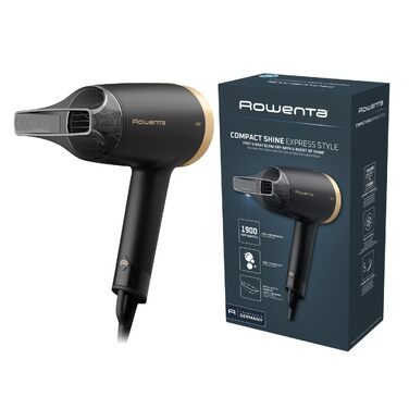 Фен для волосся Rowenta Express Style CV1801 золотого кольору, 1900 Вт, з концентратором та режимом холодного повітря