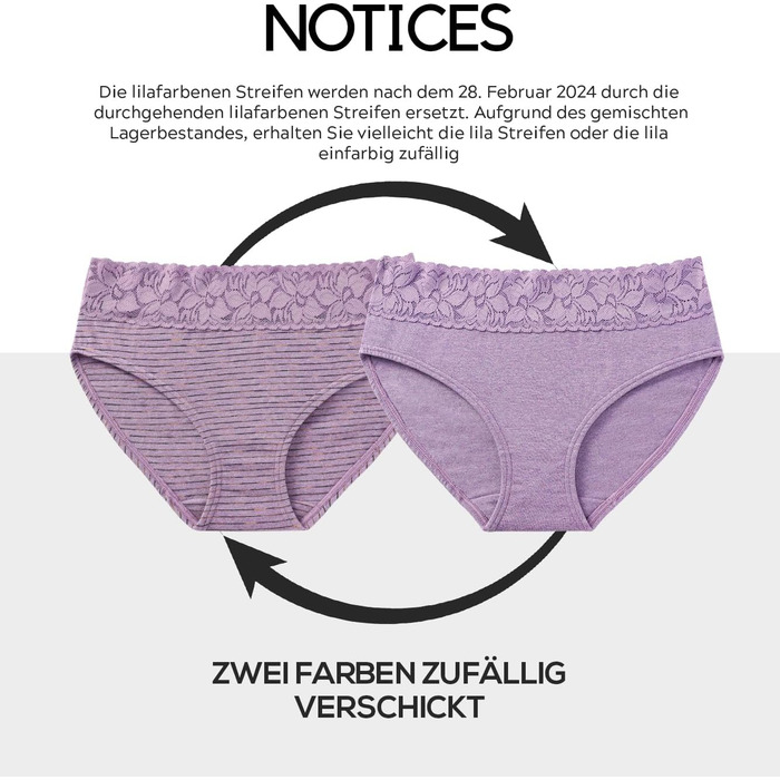 Сліпекс жіночі бавовняні труси ALTHEANRAY - 6 шт. (S, смугасті)