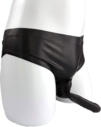 Чоловічі латексні шорти-сліпи, чорні, з двома вирізами, облягаючі, для боді, вечірки, клубу, XXL, спідня білизна