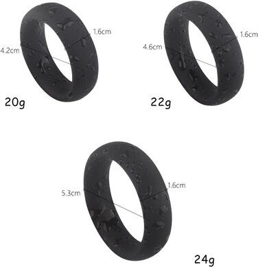 Кольце для яєчок з силікону, 3 розміри, сталь, для чоловіків, покращення ерекції, сексуальні іграшки