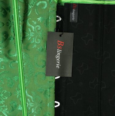 Бюстгальтер корсет з мережива та брокату Bslingerie® (зелений)