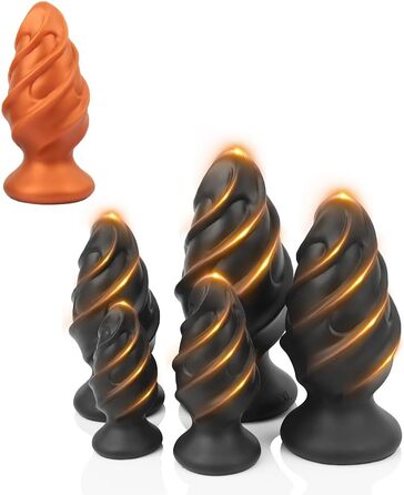 Анальний масажер Jomyu з чашею для смугастих стимуляцій - силікон, з ниткою, для чоловіків та жінок