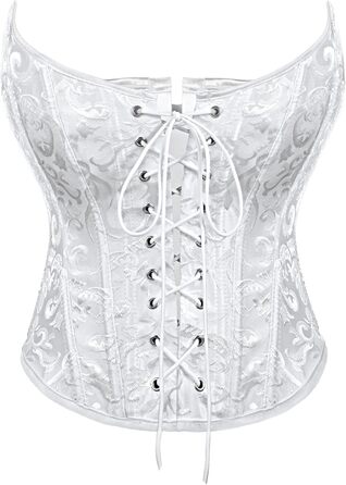 Корсет-топ WHIPPY для повних грудей: вінтажний бюстєль з шнурівкою, готичний овербаст, світло-персиковий, розмір M
