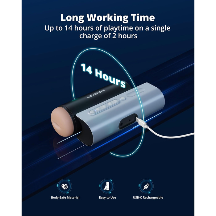 Lovense Solace Pro - автоматичний мастурбатор для чоловіків з керуванням через додаток, вібраційний мастурбатор, імітація орального сексу, інтеграція з AI/VR, іграшки для дорослих