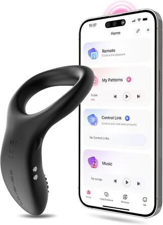 LOVENSE Diamo Bluetooth вібратор кільце для чоловіків з пультом керування, безліч режимів, програмування