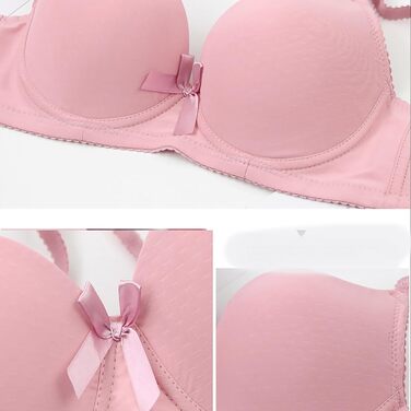 3 шт. Комплект бюстгальтерів для жінок без кісточок Push Up, великі груди, класичний комплект бюстгальтерів з регульованими бретелями, зручний, дихаючий бралетт, спортивна білизна для повсякденного носіння (синій+червоний+бежевий), 100B