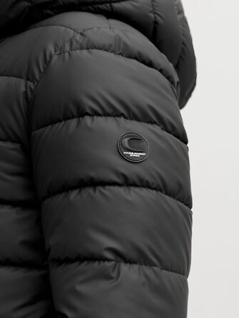 Чоловіча стібана куртка JACK & JONES, чорна, розмір XL