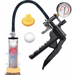 Пумпа для збільшення пеніса Jomyu: пристрій для розтягування та збільшення, з клапаном безпеки. Іграшка для чоловіків, SM-секс.