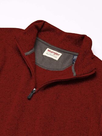 Чоловічий флісовий світшот Wrangler Authentics з чверть-зипр застібкою, довгий рукав, колір Bossa Nova, розмір 3XL