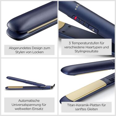 Випрямляч для волосся BaByliss Midnight Luxe 2516PE з титаново-керамічним покриттям, 3 режими температури до 235°C, швидкий нагрів