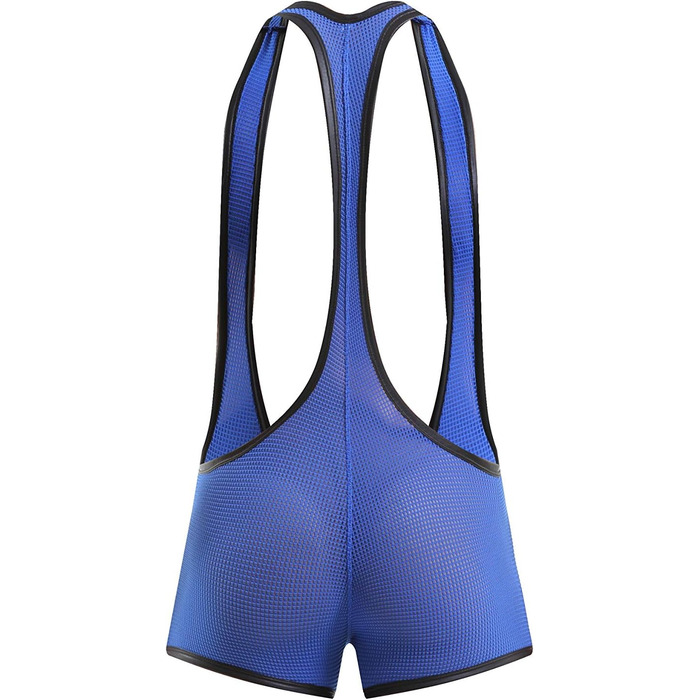 Шорти боді для чоловіків Swbreety, джокерстрап, борцовський синглет, спідня білизна (синій, M)