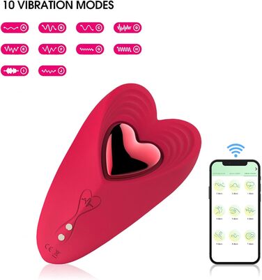 Вібратор для жінок та пар з пультом дистанційного керування, 10 режимів, Butterfly Vibrator