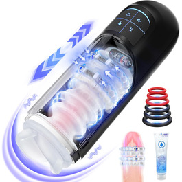 Електричний мастурбатор Leishen для чоловіків з масажними кульками - 10 режимів зсуву та 7 вібрацій