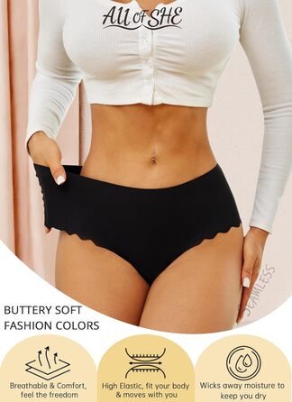 Тонгі жіночі, висока талія, безшовні, 6 шт. у наборі, хвилястий край, сексуальні труси, F - багато кольорів, розмір L