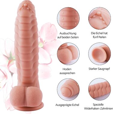 MOCOYA Дільдо для жінок 22 см з сильним присоском, реалістичний, для дорослих, анальний секс, іграшки для дорослих