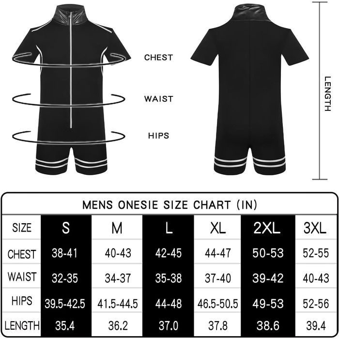 Чоловічий халат Landofgenie з коміром з ПВХ-шкіри, стиль панк, контрастні смуги, ідеальний для дому, сну та тематичних вечірок, чорний, XL