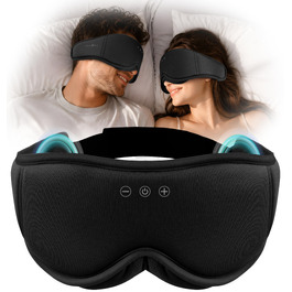 Маска для сну з Bluetooth-навушниками MUSICOZY, 3D бамбукова бавовна, колір темний