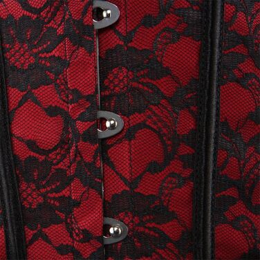 Корсетна корсаж Grebrafan для жінок (48-50, червоний)