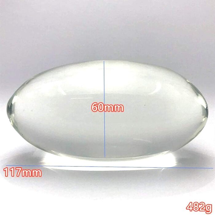 Анальний масажер з кришталю, скло, 117*60 мм - для чоловіків та жінок