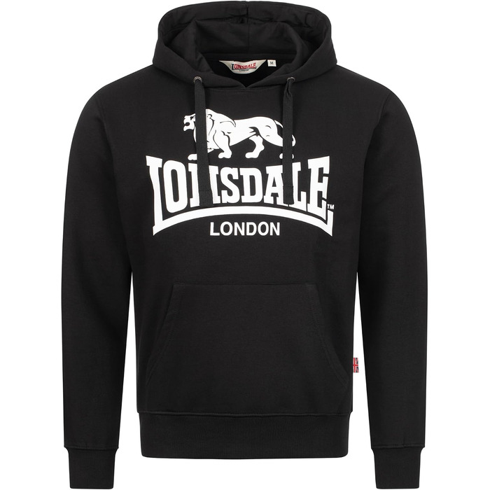 Чоловіче худі Lonsdale приталеного крою для спорту та відпочинку, чорне, розмір XL