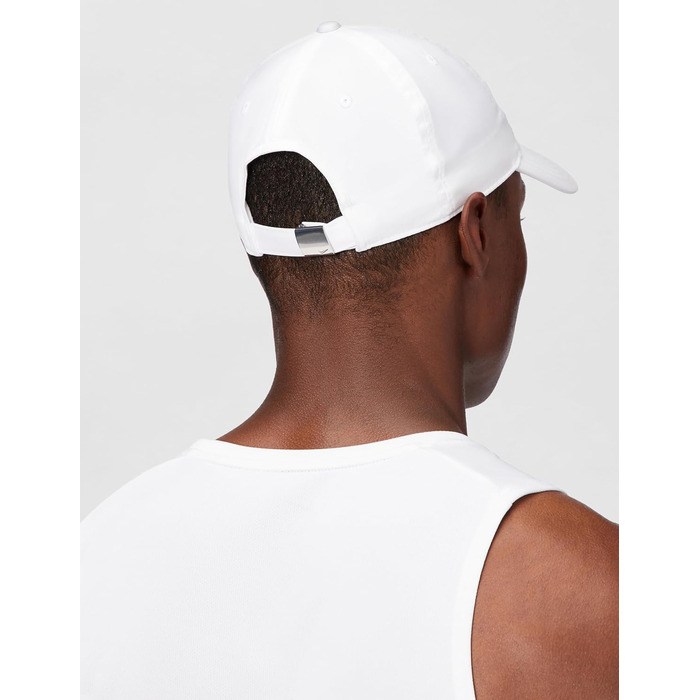 Кепка Nike Heritage86 з металевим логотипом Swoosh, біла (White/Metallic Silver)