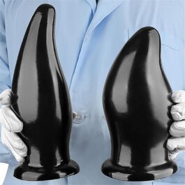 Анальний плагін великого розміру (L, чорний) для чоловіків та жінок - SM іграшка для анального сексу