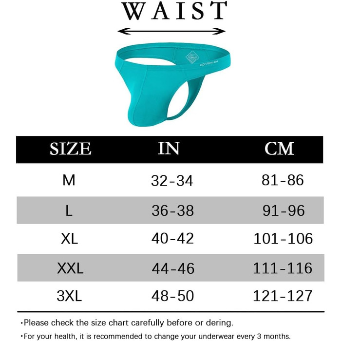 Тангі (сліп) для чоловіків BIATWOWR з еластичного матеріалу без етикетки, сексуальний та зручний (XL, Зелений)