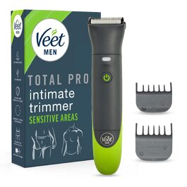 Тример для чоловіків Veet Men Intimate — водонепроникна електрична машинка для стрижки волосся в інтимній зоні, на обличчі, пахвах та тілі