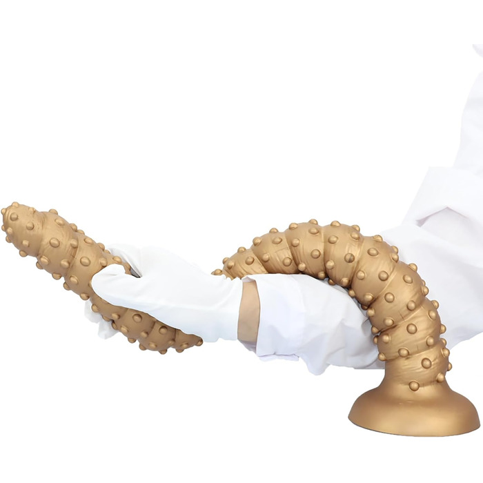 Анальний дилда Extra Langer Monster Spiral Dildo з текстурою для чоловіків та жінок, стимуляція G-точки, глибока анальна стимуляція, LZYLWC (L/Золото)