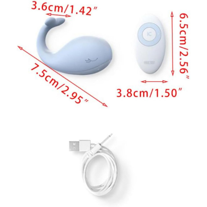 Вібруюче яйце 5 частот Blue Whale з пультом дистанційного керування, силіконовий вібратор для G-точки, мастурбатор, сексуальна іграшка