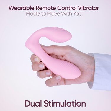 Вібратор для жінок SELOVE з пультом дистанційного керування: стимулятор клітора та G-точки, гнучкий, м'який рожевий