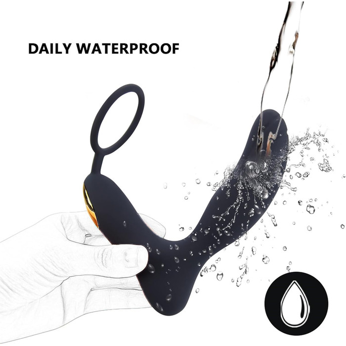 Вібраційний кільце для пеніса TYDAY: 10 режимів, водонепроникний, з пультом дистанційного керування